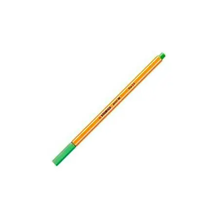 (88/43) STABILO ROTULADOR POINT 88 VERDE HOJA CAJA 10 UD