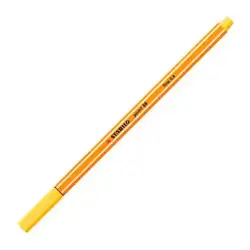 (88/44) STABILO ROTULADOR POINT 88 AMARILLO CAJA 10 UD