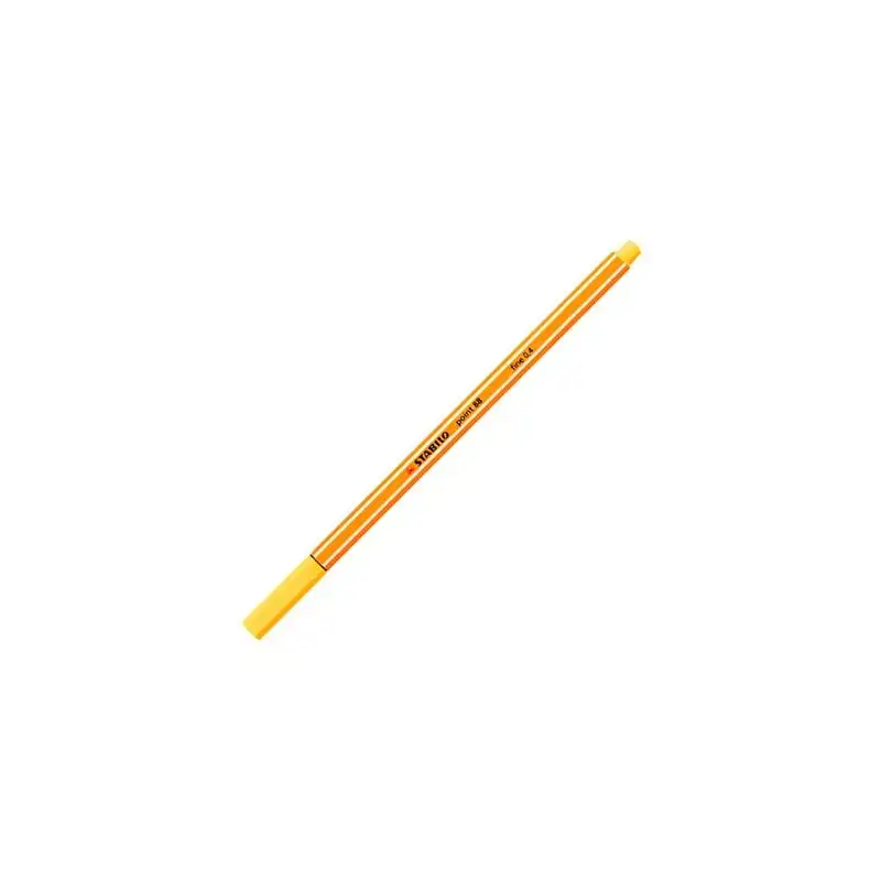 (88/44) STABILO ROTULADOR POINT 88 AMARILLO CAJA 10 UD