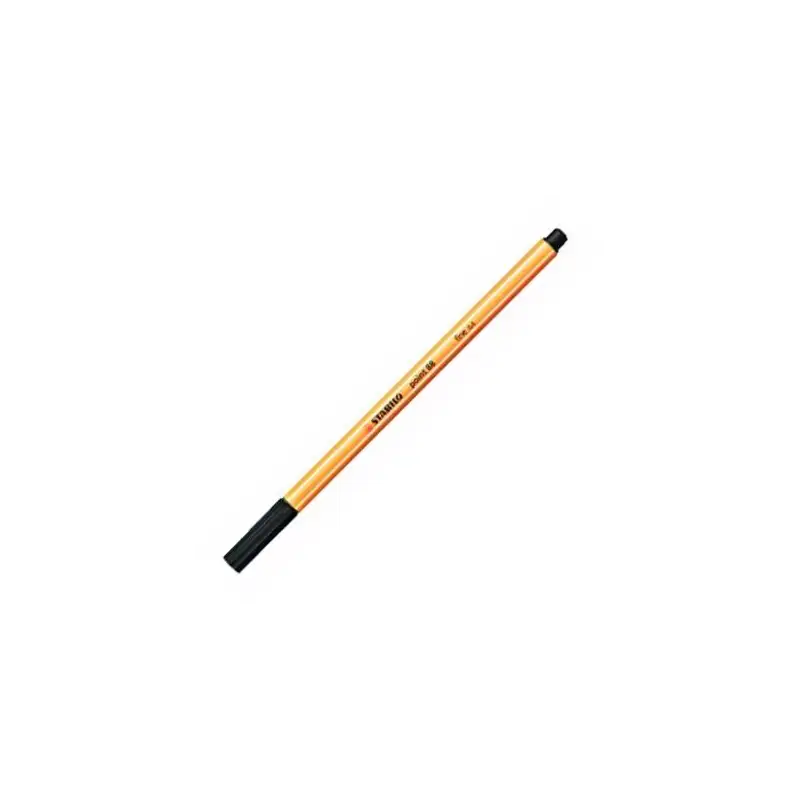 (88/46) STABILO ROTULADOR POINT 88 NEGRO CAJA 10 UD