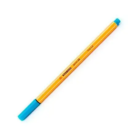 (88/51) STABILO ROTULADOR POINT 88 TURQUESA CAJA 10 UD