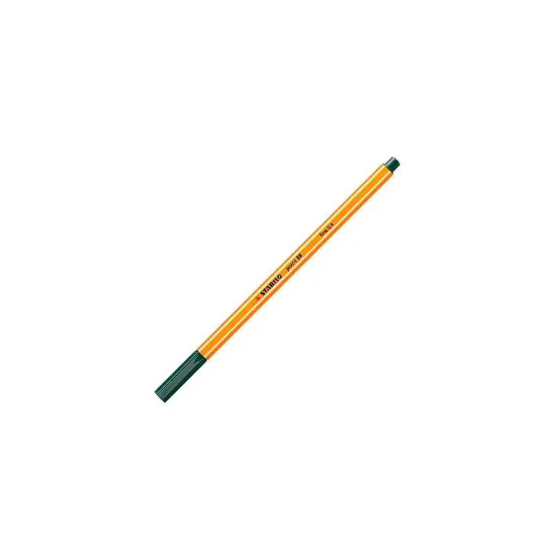 (88/53) STABILO ROTULADOR POINT 88 VERDE PINO CAJA 10 UD