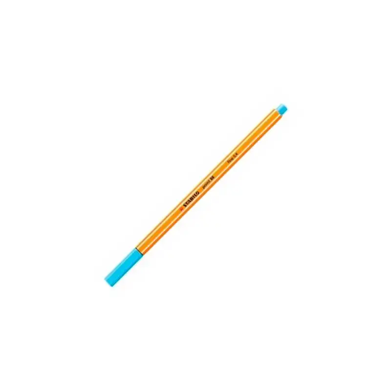 (88/57) STABILO ROTULADOR POINT 88 AZUL CELESTE CAJA 10 UD