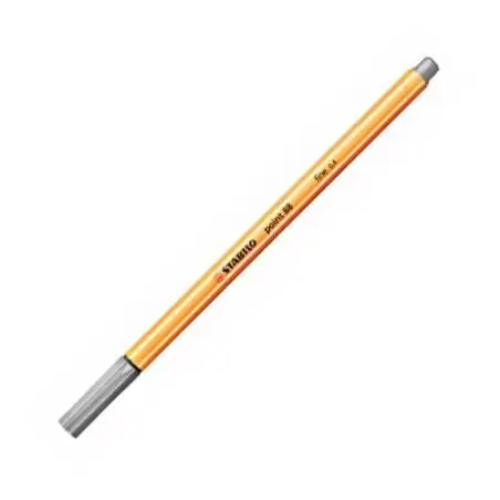 (88/94) STABILO ROTULADOR POINT 88 GRIS CAJA 10 UD