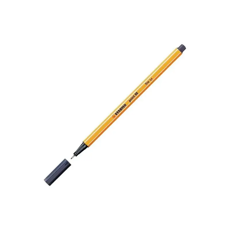 (88/98) STABILO ROTULADOR POINT 88 GRIS PAYNE CAJA 10 UD