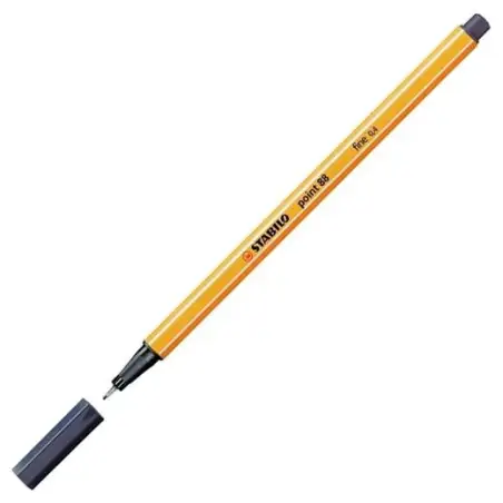(88/98) STABILO ROTULADOR POINT 88 GRIS PAYNE CAJA 10 UD