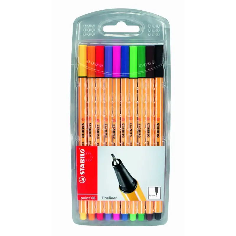 (8810) STABILO ROTULADORES POINT 88 C/SURTIDOS ESTUCHE 10 UD