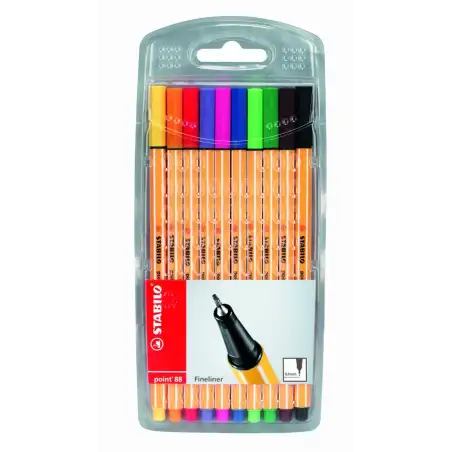 (8810) STABILO ROTULADORES POINT 88 C/SURTIDOS ESTUCHE 10 UD