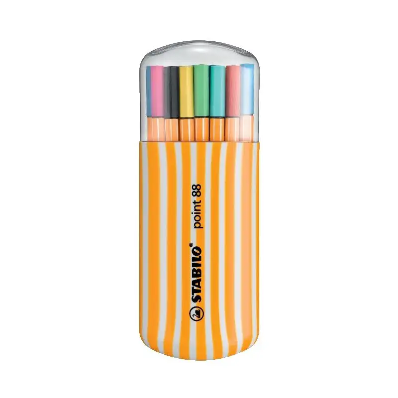 (8820-02) STABILO ROTULADORES POINT 88 COLORES SURTIDOS ESTUCHE ZEBRUI 20 UD