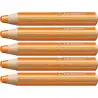 (880/220) STABILO LÁPICES DE COLORES WOODY 3 EN 1 NARANJA ESTUCHE 5 UD