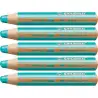 (880/470) STABILO LÁPICES DE COLORES WOODY 3 EN 1 TURQUESA ESTUCHE 5 UD