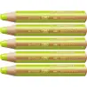 (880/570) STABILO LÁPICES DE COLORES WOODY 3 EN 1 VERDE HOJA ESTUCHE 5 UD