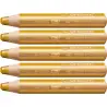 (880/810) STABILO LÁPICES DE COLORES WOODY 3 EN 1 ORO ESTUCHE 5 UD