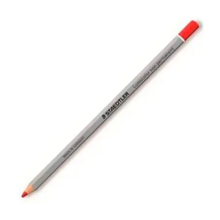 (108-2) STAEDTLER LÁPIZ PARA MARCAR OMNICHROM NON-PERMANENT ROJO
