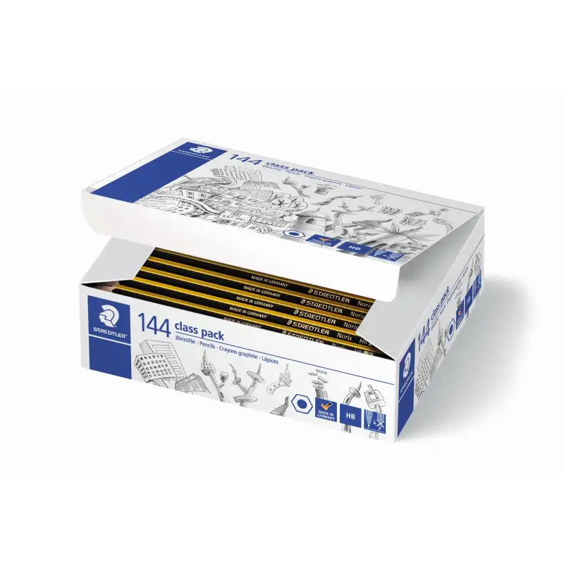 (120-2 C144) STAEDTLER LÁPIZ NORIS HB 120-2 CAJA 144 UD