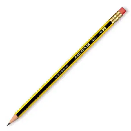 (122-HB) STAEDTLER LÁPIZ NORIS CON GOMA 122-HB
