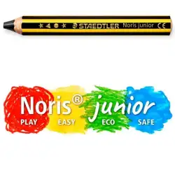 (141-2B) STAEDTLER LÁPIZ DE GRAFITO NORIS JUNIOR 141 EXTRAGRUESO PARA NIÑOS +2 AÑOS CAJA 6 UD