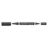 (348 B-9) STAEDTLER MARCADOR PERMANENTE DÚO LUMOCOLOR 348 B DOBLE PUNTA FINA/BISELADA NEGRO