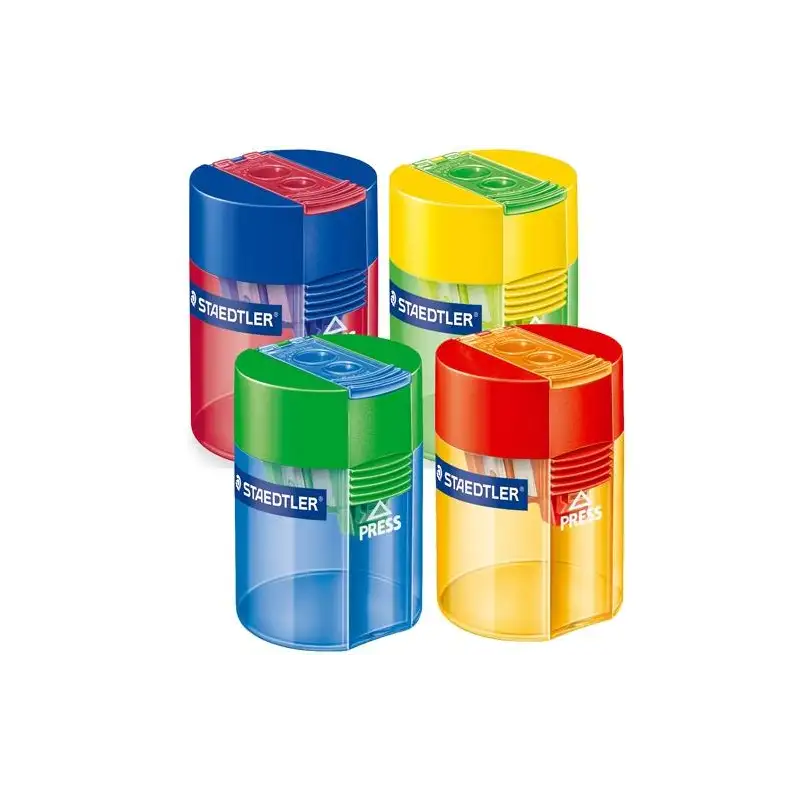 (512 006) STAEDTLER AFILALÁPICES DOBLE 512 DEPÓSITO TRANSPARENTE COLORES SURTIDOS