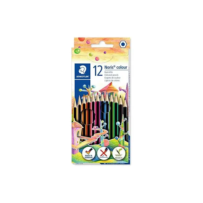 (185 C12) STAEDTLER LÁPIZ NORIS COLOUR WOPEX ECOLÓGICO ESTUCHE 12 UD