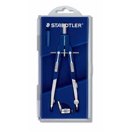 (552 01) STAEDTLER COMPÁS MARS QUICKBOW 552 ESTUCHE CON RECAMBIOS Y ADAPTADOR