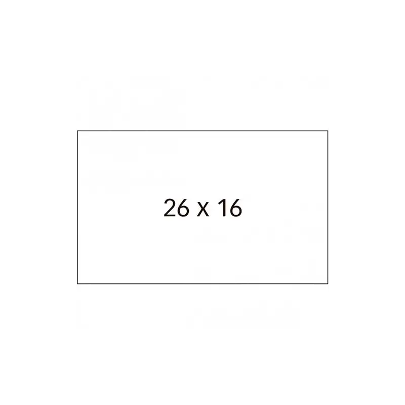 (025100) SWING ETIQUETAS ADHESIVAS PERMANENTE OPEN PARA PRECIOS 26X16MM ROLLO 1500 BLANCO