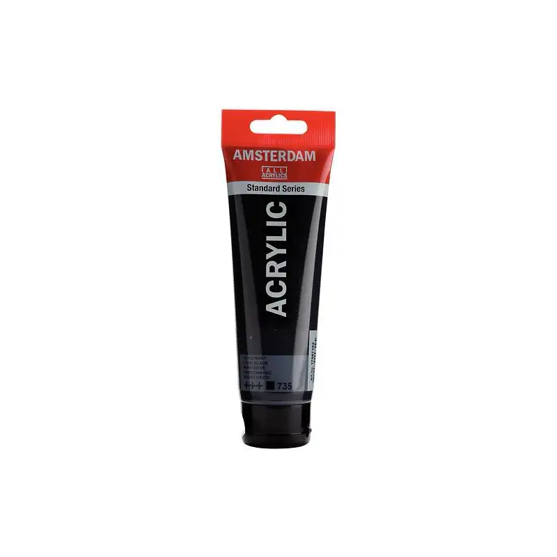 (17097352) TALENS AMSTERDAM STANDARD SERIES COLORES ACRÍLICOS TUBO 120ML NEGRO ÓXIDO