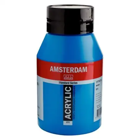 (17715722) TALENS AMSTERDAM STANDARD SERIES COLORES ACRÍLICOS BOTE 1000ML CIAN PRIMARIO