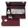 (18840004) TALENS REMBRANDT SET CON 10 TUBOS ACRÍLICOS DE 40ML COLORES SURTIDOS CAJA DE MADERA