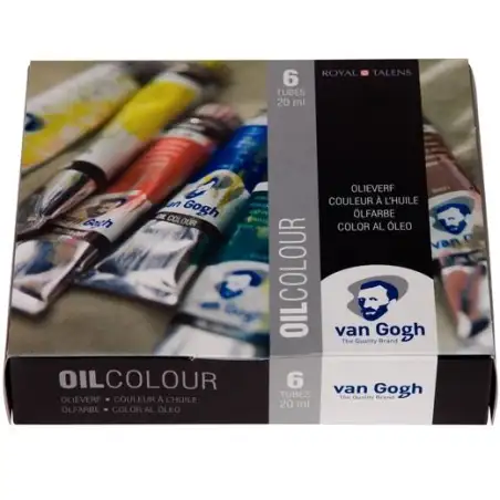 (2821406) TALENS VAN GOGH SET DE INICIACIÓN PINTURA AL ÓLEO DE 6 TUBOS DE 20ML COLORES SURTIDOS