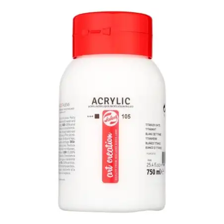 (3574105M) TALENS ART CREATION COLORES ACRÍLICO BOTE 750ML BLANCO DE TITANIO