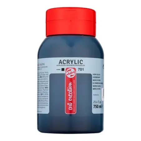 (3574701M) TALENS ART CREATION COLORES ACRÍLICO BOTE 750ML NEGRO MARFIL