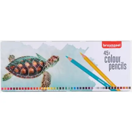 (60312905) TALENS BRUYNZEEL LÁPICES DE COLORES TORTUGA C/SURTIDOS ESTUCHE 45 UD