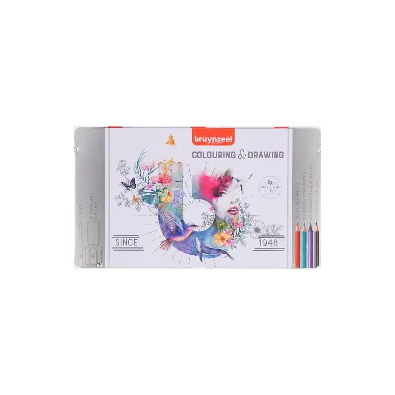 (60319070) TALENS BRUYNZEEL LÁPICES DE COLORES COLOURING & DRAWING EDICIÓN COLECCIONISTAS C/SURTIDOS ESTUCHE 70 UD