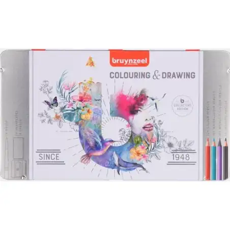 (60319070) TALENS BRUYNZEEL LÁPICES DE COLORES COLOURING & DRAWING EDICIÓN COLECCIONISTAS C/SURTIDOS ESTUCHE 70 UD