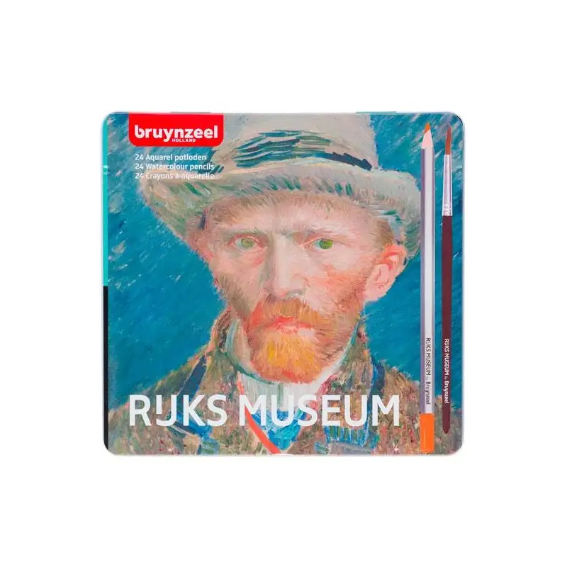 (63013024) TALENS BRUYNZEEL LÁPICES DE COLORES ACUARELABLES VINCENT VAN GOGH C/SURTIDOS ESTUCHE METÁLICO 24 UD