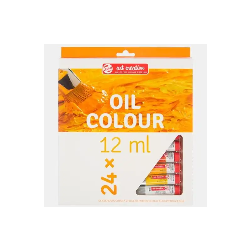 (9020124M) TALENS ART CREATION SET ÓLEO 24 TUBOS X 12ML COLORES SURTIDOS