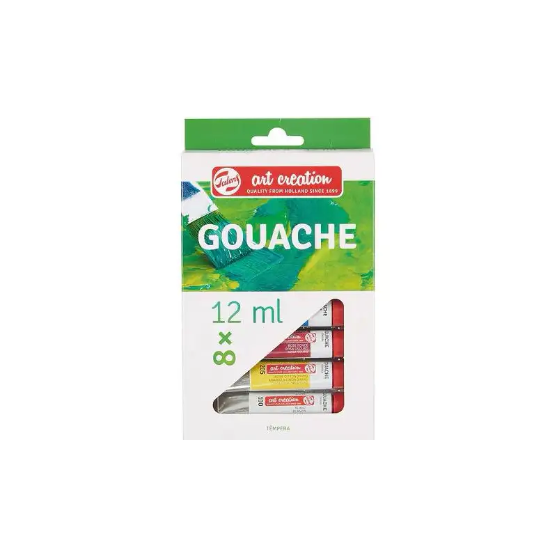 (9021608M) TALENS ART CREATION SET DE COLORES TÉMPERA TUBO 12ML GOUACHE ESTUCHE 8 UD
