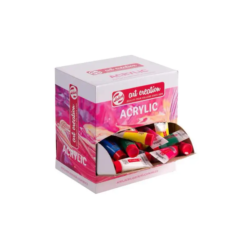 (9021890M) TALENS ART CREATION PINTURA ACRÍLICA PRIMARY TUBO 12ML CAJA DISPENSADORA 100 UD