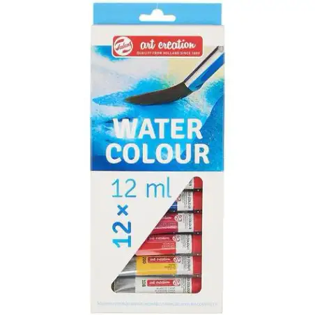 (9022012M) TALENS ART CREATION SET DE ACUARELAS TUBO 12ML C/SURTIDOS ESTUCHE 12 UD