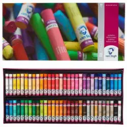 (95860061) TALENS SET COMPLETO COLECCIÓN DE PINTURAS VAN GOGH AL ÓLEO PASTELES C/SURTIDOS ESTUCHE 60 UD