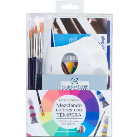 (PO200090) TALENS SET MEZCLANDO COLORES CON TÉMPERA