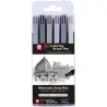 (XBR6A) TALENS SAKURA ROTULADORES PUNTA PINCEL KOI COLOURING BRUSH PEN C/SURTIDOS URBANOS ESTUCHE 6 UD