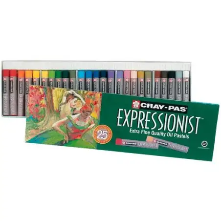 (XLP25) TALENS SAKURA PASTELES AL ÓLEO CRAY-PAS EXPRESSIONIST C/SURTIDOS ESTUCHE 25 UD