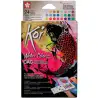 (XNCW24MPN) TALENS SAKURA KOI ACUARELAS WATER COLORS SKETCH BOX 24 CREATIVE ART COLORES METÁLICOS SURTIDOS