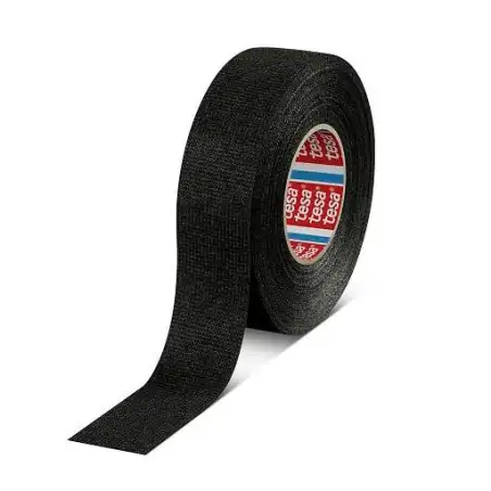 (51608-00002-00) TESA CINTA ADHESIVA RESISTENTE PARA CABLEADO 19MM X 15M TEXTIL NEGRO