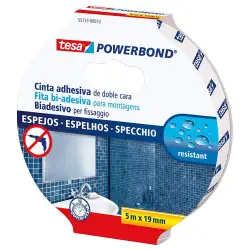 (55733-00018-04) TESA CINTA ADHESIVA DE MONTAJE DOBLE CARA POWERBOND 19MM X 5M ESPEJOS