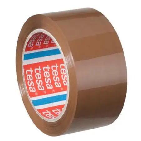 (64014-00039-00) TESA CINTA DE EMBALAJE TESAPACK 66MX50MM ADHESIVO ACRÍLICO (BAJO RUIDO) HABANA