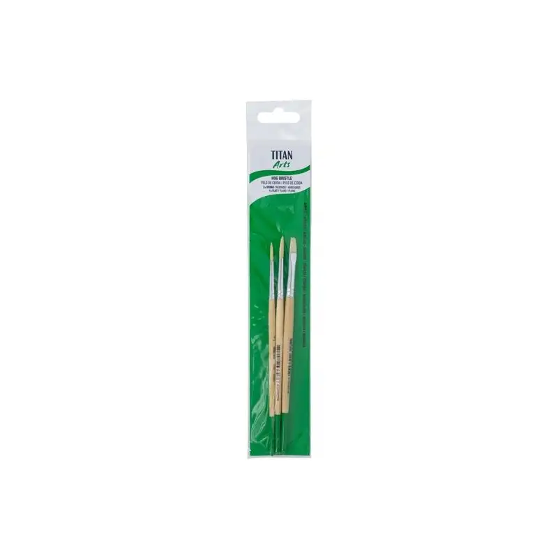(129218133) TITAN ARTS SET DE PINCELES 218/4-6-8 BLÍSTER 3 UD
