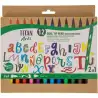 (130500012) TITAN ARTS ROTULADORES DOBLE PUNTA FINA/PINCEL COLORES SURTIDOS ESTUCHE 12 UD